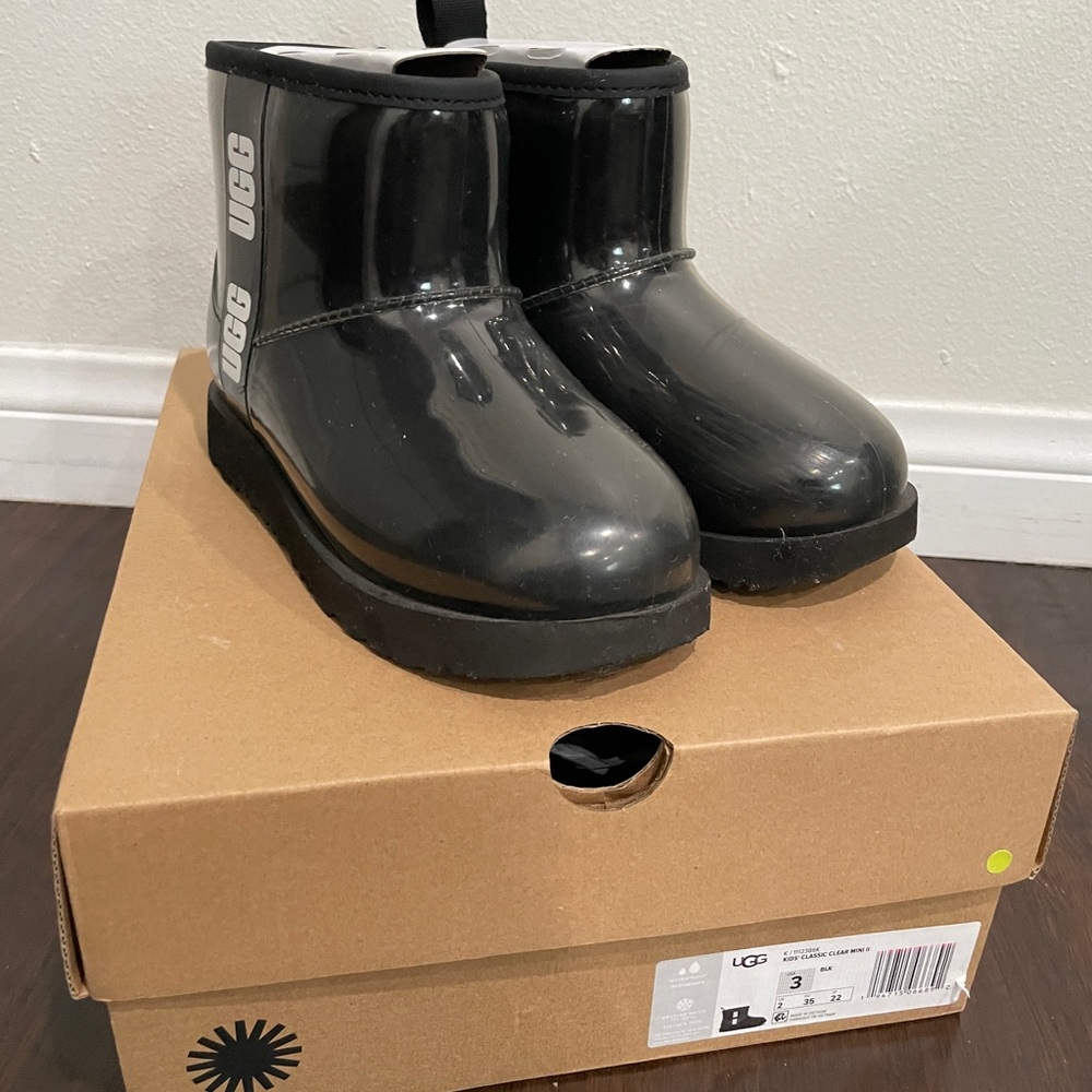 UGG Kids Classic Mini Clear Boots - Black